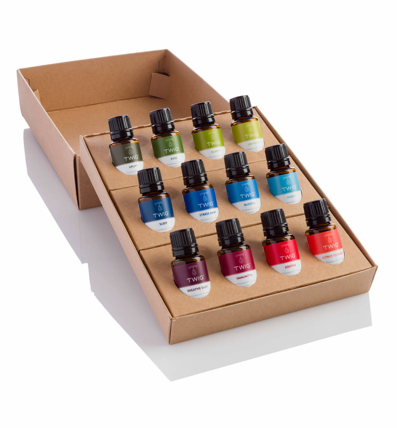 Oils_151029_sm_036 Twig essential oils bottle labels and display box by Propeller