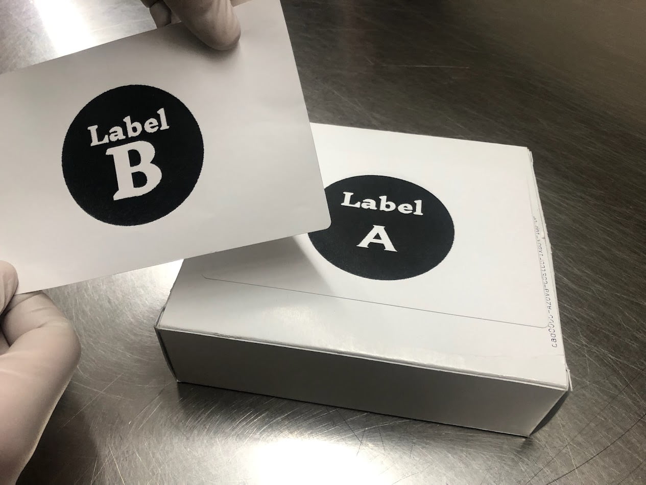 rework Propeller, Inc. Product Rework applying label B over Label A