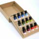 Twig essential oil bottle labels and display box by propeller