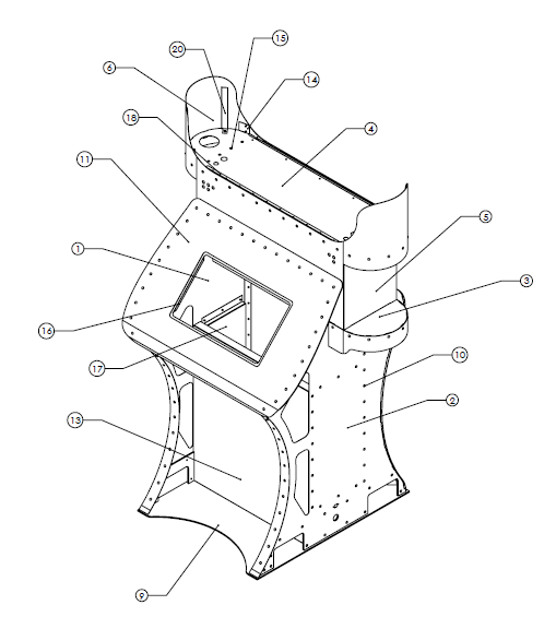 A drawing was completed in CAD software.