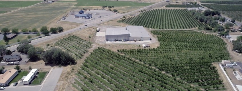 Aerial photography of propeller warehouse in Santaquin Utah